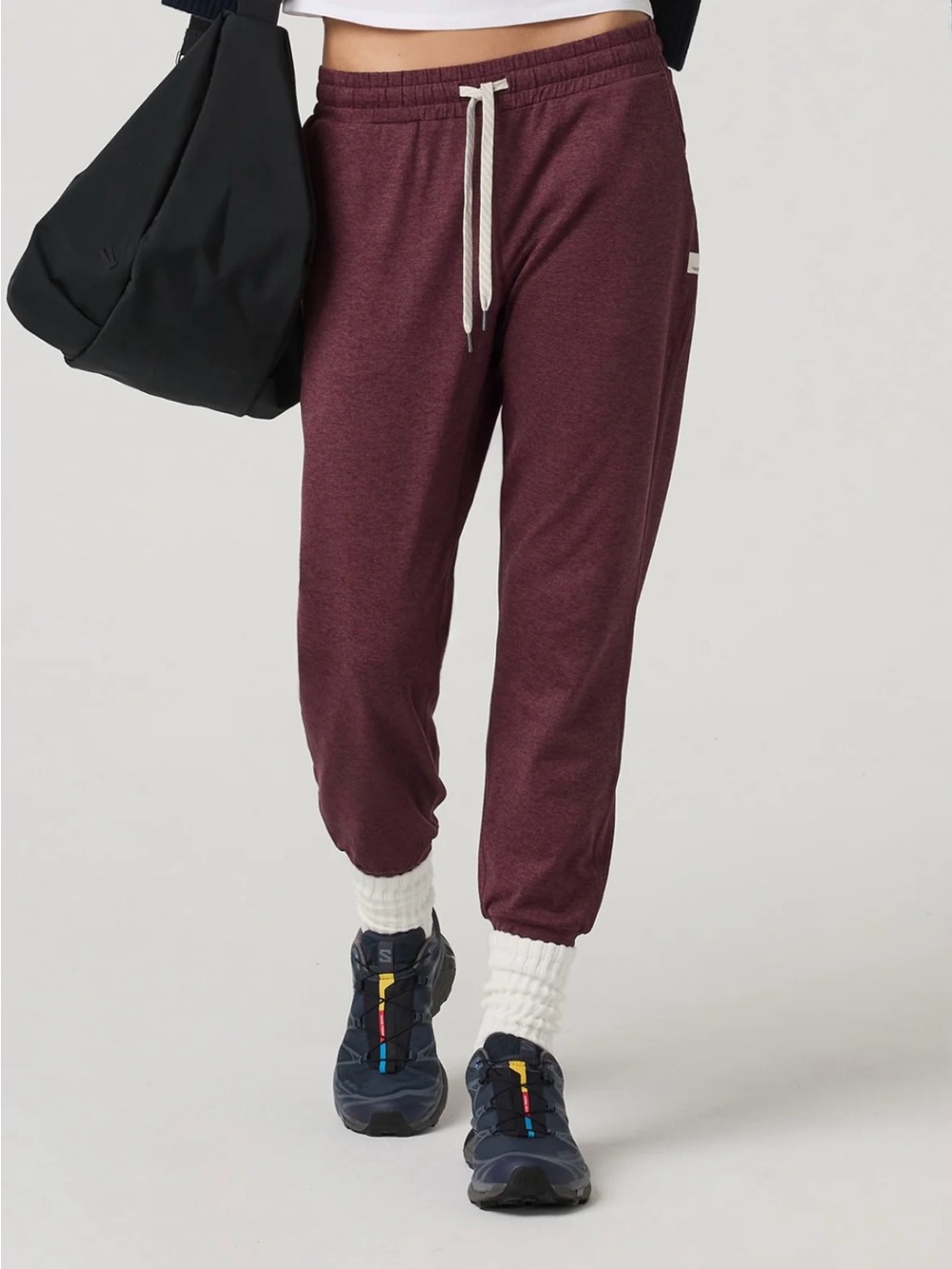 Vuori Performance Jogger Heathered Burgundy Fig